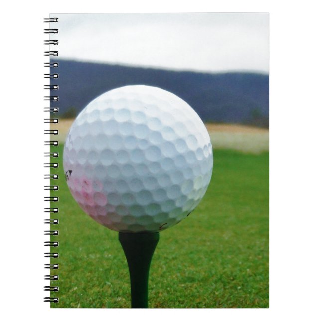 Golf Ball on a mountain golf course Notebook (Front)