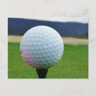 Golf Ball on a mountain golf course Postcard