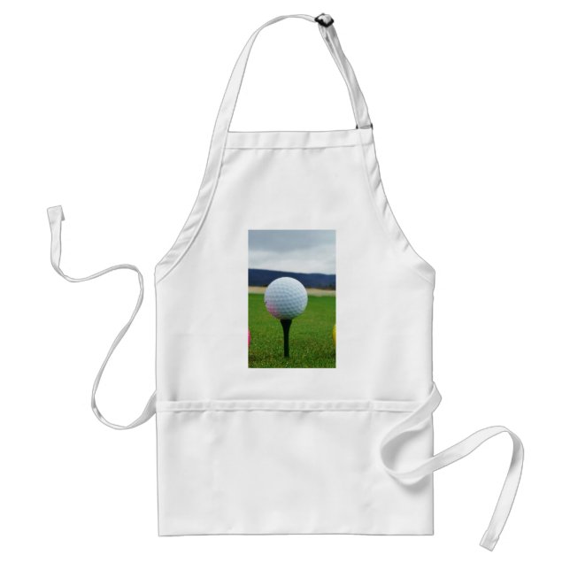 Golf Ball on a mountain golf course Standard Apron (Front)