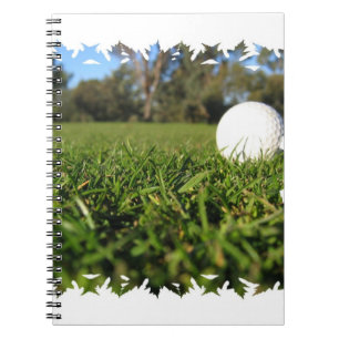 Golf Ball on Course Notebook