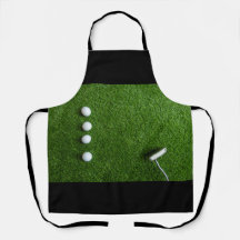 Golf ball on green grass