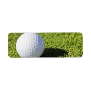 Golf Ball On Green Grass Course - Customized