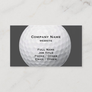 Golf Ball on Grey Carte de visite