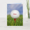 Golf Ball On Tee for Son's Birthday Card