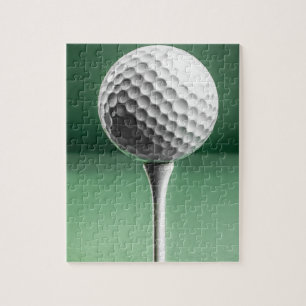 Golf Ball on Tee Jigsaw Puzzle