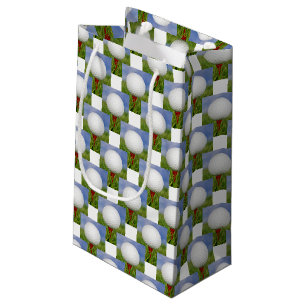 golf ball on tee small gift bag