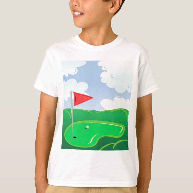 Golf Ball on Tee with Driver Club (Front)