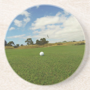 Golf Ball On The Green, Coaster