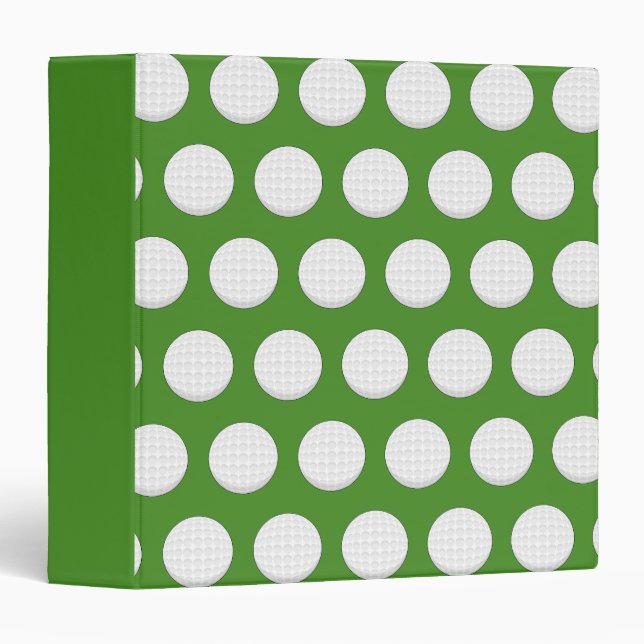 Golf Ball Pattern Binder (Front/Spine)