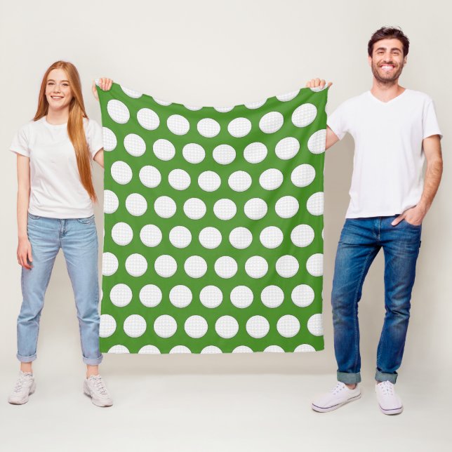 Golf Ball Pattern Fleece Blanket (In Situ)