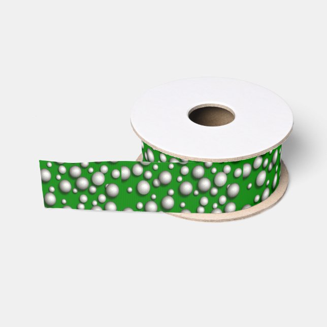Golf Ball Pattern Ribbon Grosgrain Ribbon (Spool)