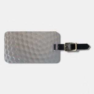 Golf ball pattern texture luggage tag
