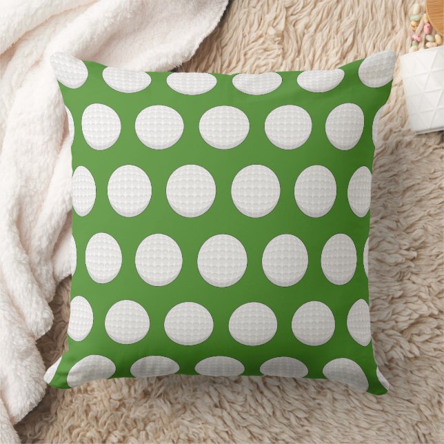 Golf Ball Pattern Throw Pillow (Blanket)