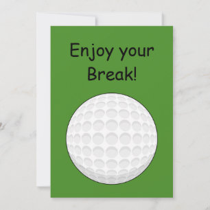 Golf Ball Personalize Holiday Card