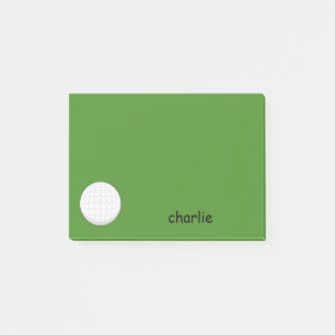 Golf Ball Personalize Post-it Notes