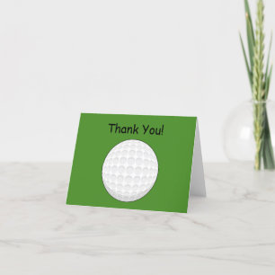 Golf Ball Personalize Thank You Card