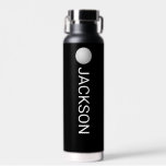 Golf Ball Personalized Golfer Name Custom Text Water Bottle<br><div class="desc">Super fun water bottle featuring a golf ball and your custom text on the front and back - easily add additional text too. Makes a perfect gift for golfers, golf coaches, club tournament gift - or get one for yourself for all your golf outings/workouts, sporting activities and errands around town....</div>
