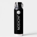 Golf Ball Personalized Golfer Name Custom Text Water Bottle<br><div class="desc">Super fun water bottle featuring a golf ball and your custom text on the front and back - easily add additional text too. Makes a perfect gift for golfers, golf coaches, club tournament gift - or get one for yourself for all your golf outings/workouts, sporting activities and errands around town....</div>