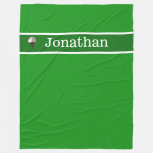 Golf ball  Personalized wilth name blanket