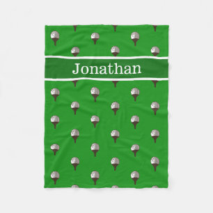 Golf ball Personalized wilth name blanket