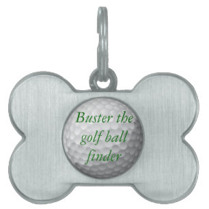 golf ball pet tag