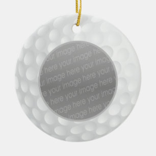 golf ball photo ornament