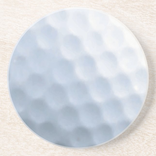 Golf Ball Print Pattern Background Coaster (Front)
