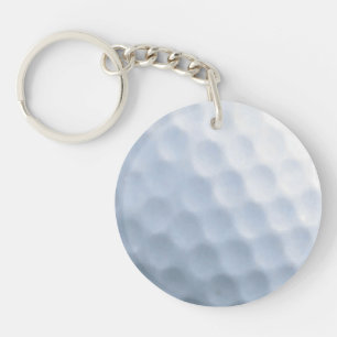 Golf Ball Print Pattern Background Keychain