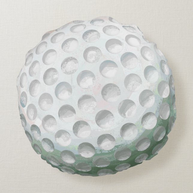 Golf Ball Round Pillow (Back)