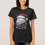 Golf Ball Santa Hat Christmas Golfer Xmas Golfing T-Shirt<br><div class="desc">Golf Ball Santa Hat Christmas Golfer Xmas Golfing</div>