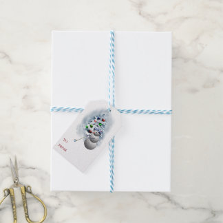 Golf Ball Snowman Christmas Gift Tags