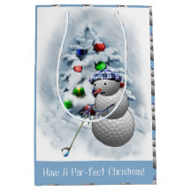 Golf Ball Snowman Christmas