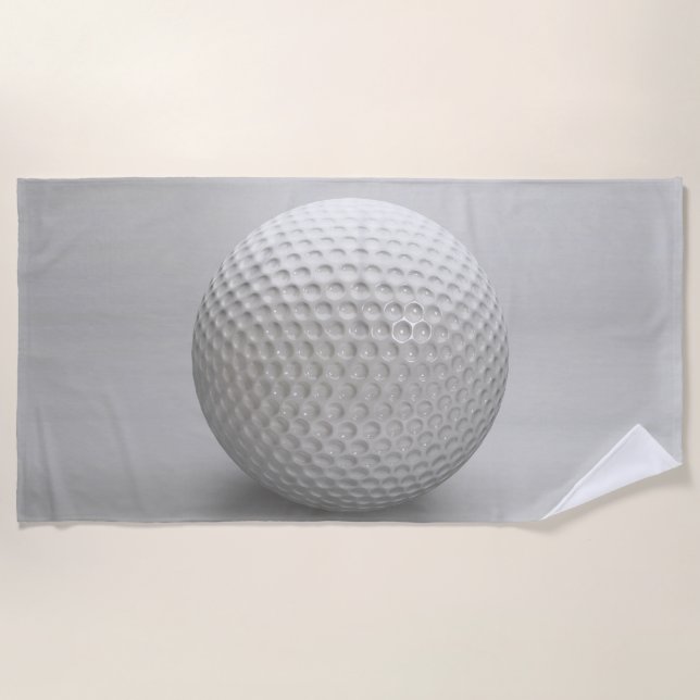 Golf Ball Sport Beach Towel (Front)