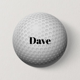 Golf Ball Template, customizable, 2 Inch Round Button