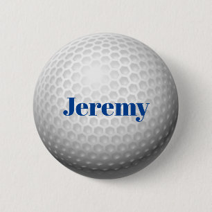 Golf Ball Template, customizable, Button