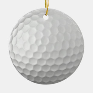 Golf Ball Texture Ceramic Ornament