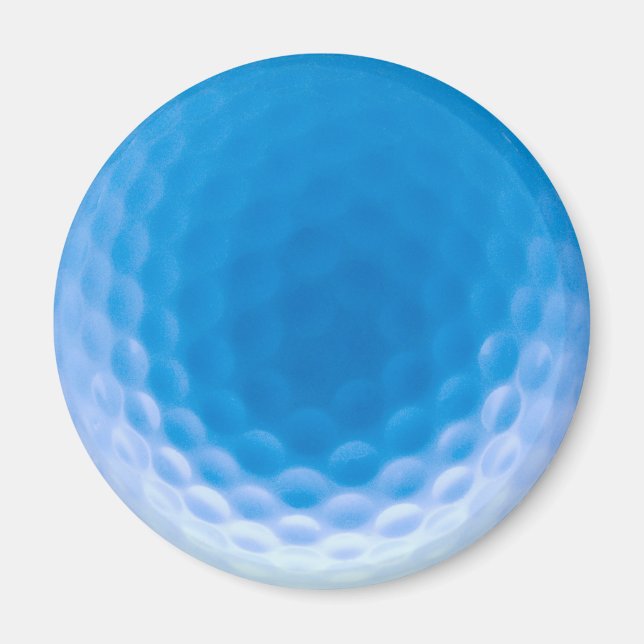 Golf Ball Texture Dimples Arctic Blue Magnet (Front)