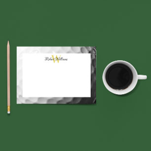 Golf Ball Texture Monogram Personalized Post-it Notes