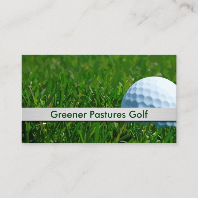 Golf Ball Theme Sports Business Card (Front)