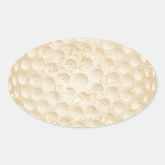 golf ball vintage oval sticker