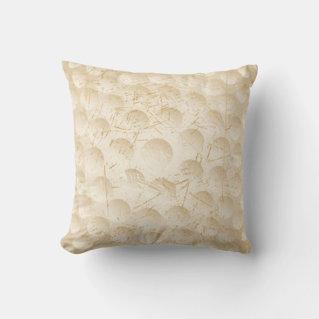 golf ball vintage throw pillow (Front)