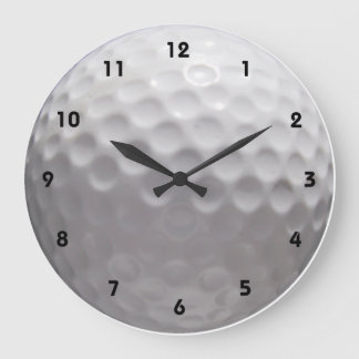 Golf Ball Wall Clock with numbers