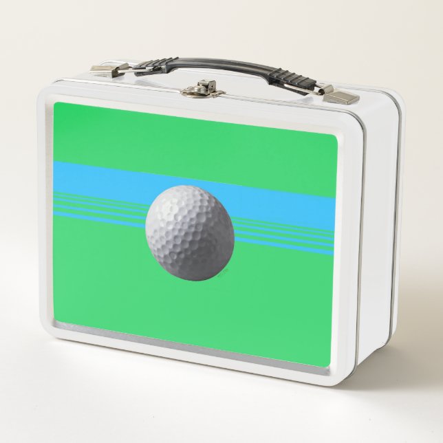 Golf Ball white lunchbox (Front)