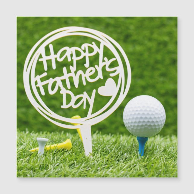 Golf ball with Happy Father's Day sign on green  C (Front)