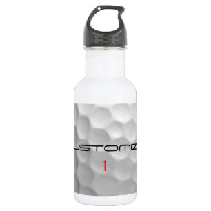Golf Ball with Personalized Text and Number 532 Ml Water Bottle