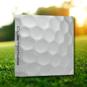 Golf Ball with Personalized Text Binder
