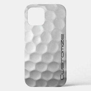 Golf Ball with Personalized Text iPhone 12 Case