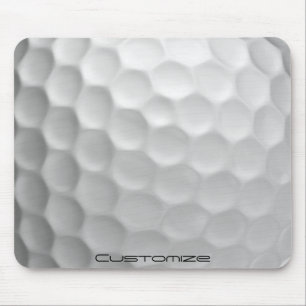 Golf Ball with Personalized Text Mouse Pad