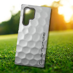 Golf Ball with Personalized Text Samsung Galaxy Case<br><div class="desc">Unique design for the casual golfer to the professional at Heart. Classy and unique,  this will surely impress your golfing buddies at the next tournament or gathering. Customize this Golf Ball with Text of your choosing.</div>