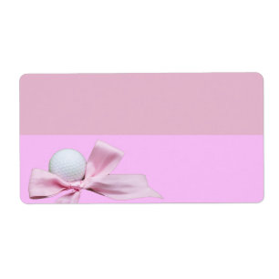 Golf Ball with Pink ribbon return address